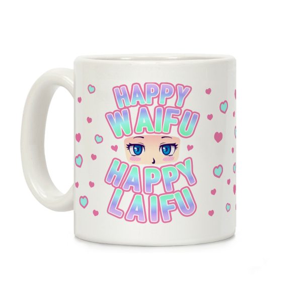 Happy Waifu Happy Laifu Coffee Mug Happy Waifu Happy Laifu Coffee Mug