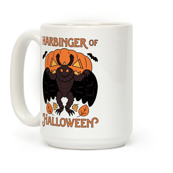 Harbinger of Halloween Mothman Coffee Mug Harbinger of Halloween Mothman Coffee Mug
