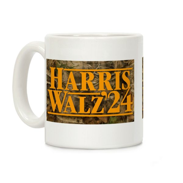 Harris Walz 2024 Hunter Orange and Camouflage Coffee Mug Harris Walz 2024 Hunter Orange and Camouflage Coffee Mug