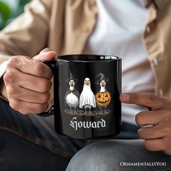 Haunting Honkers Goose Personalized Mug, Funny Halloween Costumes Gift with Custom Name Haunting Honkers Goose Personalized Mug, Funny Halloween Costumes Gift with Custom Name