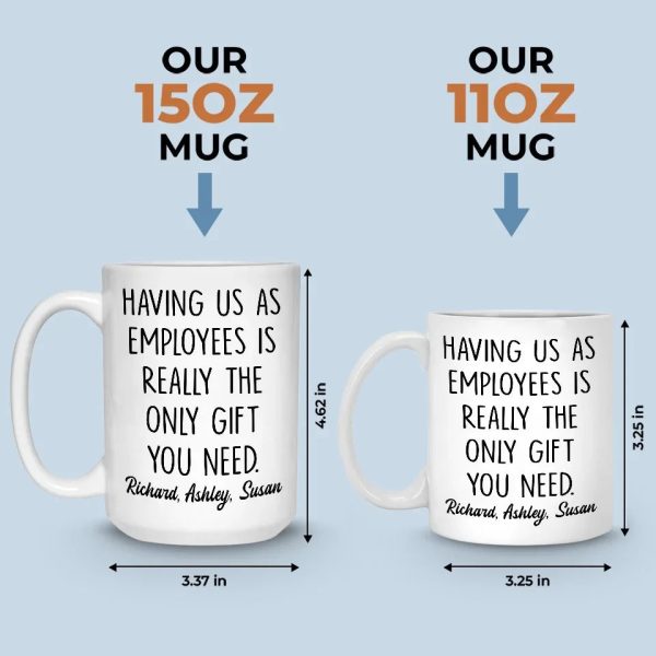 Having Me Is The Only Gift You Need - Coworker Personalized Custom Mug - Gift For Coworkers, Work Friends, Colleagues Having Me Is The Only Gift You Need - Coworker Personalized Custom Mug - Gift For Coworkers, Work Friends, Colleagues