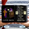He Is Father Brave Like David, Warrior Like Joshua, Smart Like Joseph, Wise Like Solomon, Cross and Bible - Personalized Custom Coffee Mug - FTH071_MG