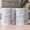 He Left The 99 To Find Me - Lost Sheep Toile De Jouy - Personalized Mug He Left The 99 To Find Me - Lost Sheep Toile De Jouy - Personalized Mug
