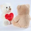 Heart Print Bear and Dog Plush Doll Heart Print Bear and Dog Plush Doll