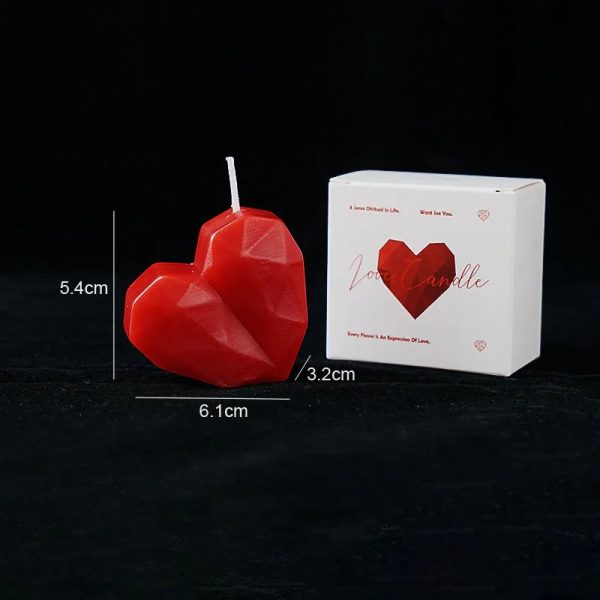 Heart-Shaped Scented Candle for Romantic Gifts