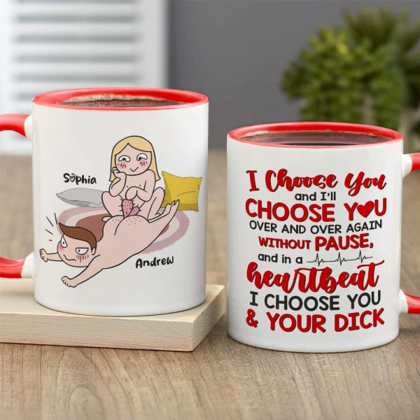 Heartbeat I Choose You, Personalized Coffee Mug, Funny Couple, Gifts For Couple Heartbeat I Choose You, Personalized Coffee Mug, Funny Couple, Gifts For Couple