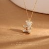 Heartbeat Teddy Bear Pendant Necklace Heartbeat Teddy Bear Pendant Necklace