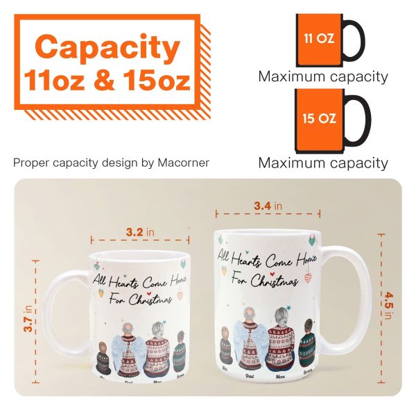 Hearts Come Home For Christmas - Personalized Mug Hearts Come Home For Christmas - Personalized Mug
