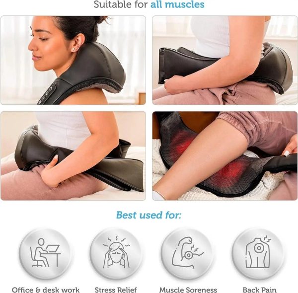 Heated Shiatsu Back And Neck Massager Heated Shiatsu Back And Neck Massager