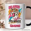 Heaven Lifts its Voice in Praise Christian Personalized Mug, Tiger Psalm 19:1 Bible Verse Gift with Custom Name