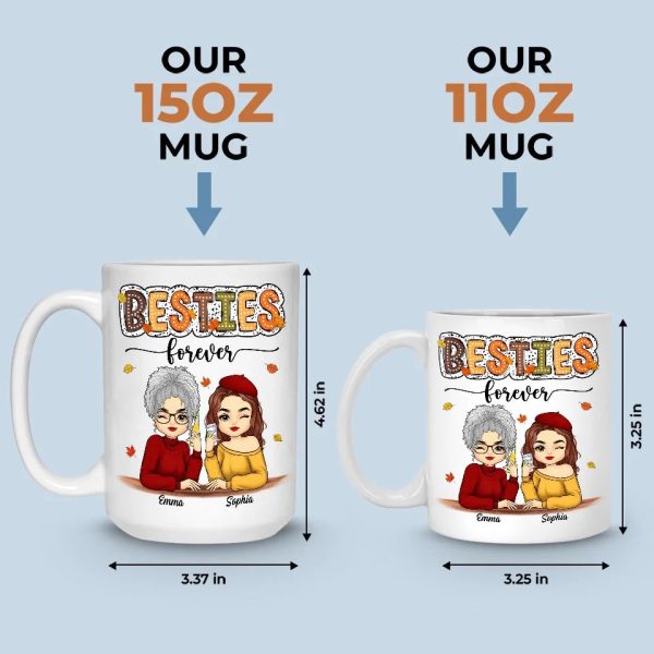 Hello, Autumn - Besties Personalized Custom Mug - Autumn Fall Gift For Best Friends, BFF, Sisters Hello, Autumn - Besties Personalized Custom Mug - Autumn Fall Gift For Best Friends, BFF, Sisters