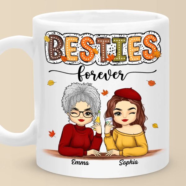 Hello, Autumn - Besties Personalized Custom Mug - Autumn Fall Gift For Best Friends, BFF, Sisters Hello, Autumn - Besties Personalized Custom Mug - Autumn Fall Gift For Best Friends, BFF, Sisters