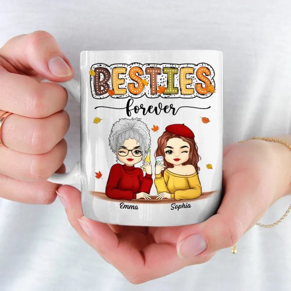 Hello, Autumn - Besties Personalized Custom Mug - Autumn Fall Gift For Best Friends, BFF, Sisters Hello, Autumn - Besties Personalized Custom Mug - Autumn Fall Gift For Best Friends, BFF, Sisters