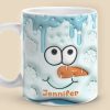 Hello December - Family Personalized Custom 3D Inflated Effect Printed Mug - Christmas Gift For Family Members Hello December - Family Personalized Custom 3D Inflated Effect Printed Mug - Christmas Gift For Family Members