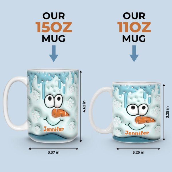 Hello December - Family Personalized Custom 3D Inflated Effect Printed Mug - Christmas Gift For Family Members Hello December - Family Personalized Custom 3D Inflated Effect Printed Mug - Christmas Gift For Family Members