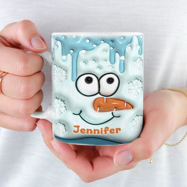 Hello December - Family Personalized Custom 3D Inflated Effect Printed Mug - Christmas Gift For Family Members Hello December - Family Personalized Custom 3D Inflated Effect Printed Mug - Christmas Gift For Family Members