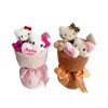 Hello Kitty Plush Toy Flower Bouquet Cute Gift 24cm Hello Kitty Plush Toy Flower Bouquet Cute Gift 24cm