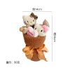 Hello Kitty Plush Toy Flower Bouquet Cute Gift 24cm Hello Kitty Plush Toy Flower Bouquet Cute Gift 24cm
