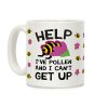 Help I've Pollen And I Can't Get Up Bee Coffee Mug Help I've Pollen And I Can't Get Up Bee Coffee Mug