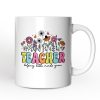 Helping Little Minds Grow Teacher Personalized Mug, Floral Appreciation Gift with Custom Name Helping Little Minds Grow Teacher Personalized Mug, Floral Appreciation Gift with Custom Name
