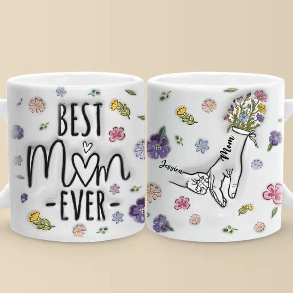 Her Hand, My Anchor In The Storm - Family Personalized Custom 3D Inflated Effect Printed Mug - Gift For Mom, Grandma Her Hand, My Anchor In The Storm - Family Personalized Custom 3D Inflated Effect Printed Mug - Gift For Mom, Grandma