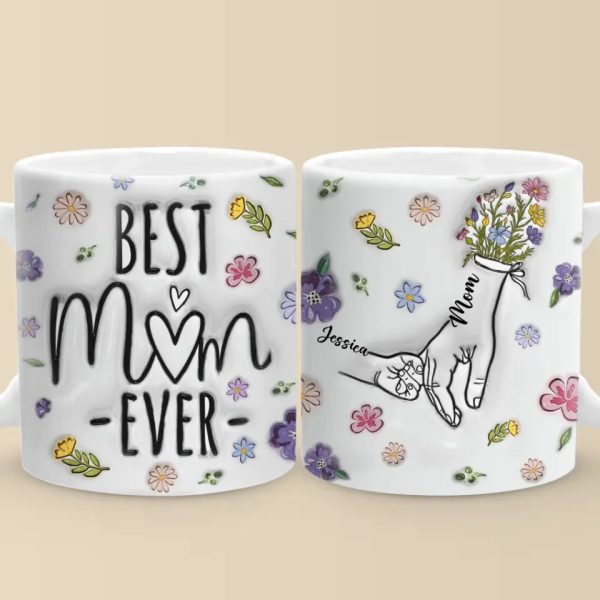 Her Hand, My Anchor In The Storm - Family Personalized Custom 3D Inflated Effect Printed Mug - Gift For Mom, Grandma Her Hand, My Anchor In The Storm - Family Personalized Custom 3D Inflated Effect Printed Mug - Gift For Mom, Grandma