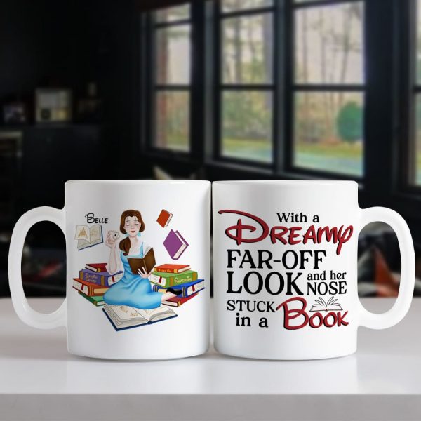 Her Nose Stuck In a Book, Personalized Coffee Mug, Gift For Book Lover, 06HUPO301123PA, 221223