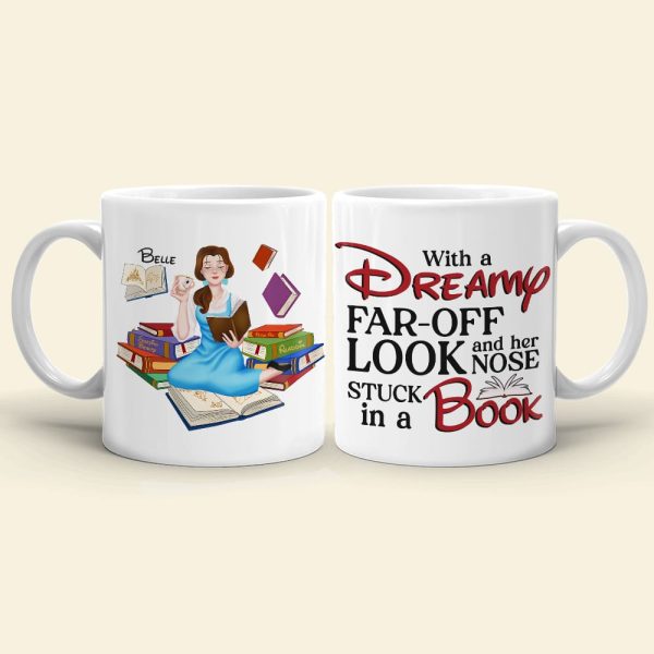Her Nose Stuck In a Book, Personalized Coffee Mug, Gift For Book Lover, 06HUPO301123PA, 221223