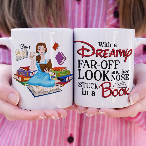 Her Nose Stuck In a Book, Personalized Coffee Mug, Gift For Book Lover, 06HUPO301123PA, 221223