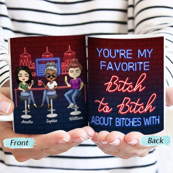 Here's To Another Year Of Bonding Over Alcohol Best Friends - Bestie BFF Gift - Personalized Custom White Edge-to-Edge Mug Here's To Another Year Of Bonding Over Alcohol Best Friends - Bestie BFF Gift - Personalized Custom White Edge-to-Edge Mug