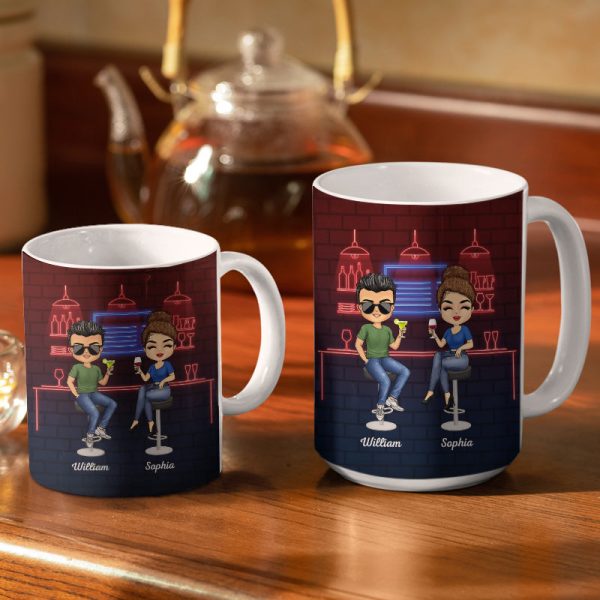 Here's To Another Year Of Bonding Over Alcohol Best Friends - Bestie BFF Gift - Personalized Custom White Edge-to-Edge Mug Here's To Another Year Of Bonding Over Alcohol Best Friends - Bestie BFF Gift - Personalized Custom White Edge-to-Edge Mug