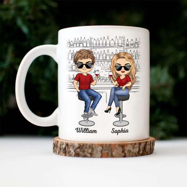 Here's To Another Year Of Bonding Over Alcohol White Best Friends - Bestie BFF Gift - Personalized Custom Mug Here's To Another Year Of Bonding Over Alcohol White Best Friends - Bestie BFF Gift - Personalized Custom Mug