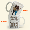 Here's To Another Year Of Bonding Over Coffee - Personalized Mug - Birthday, New Year Gift For Besties, Soul Sisters, Sistas, BFF, Friends - Leopard Pattern Jacket Women Here's To Another Year Of Bonding Over Coffee - Personalized Mug - Birthday, New Year Gift For Besties, Soul Sisters, Sistas, BFF, Friends - Leopard Pattern Jacket Women
