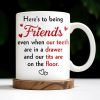 Here's To Being Friends, Even When Our Teeth Are In A Drawer - Personalized Custom Coffee Mug - BST493_MG Here's To Being Friends, Even When Our Teeth Are In A Drawer - Personalized Custom Coffee Mug - BST493_MG