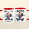 Here's Your Annual Reminder Of How Lucky, Personalized Accent Mug, Hugging Couple Gifts Here's Your Annual Reminder Of How Lucky, Personalized Accent Mug, Hugging Couple Gifts