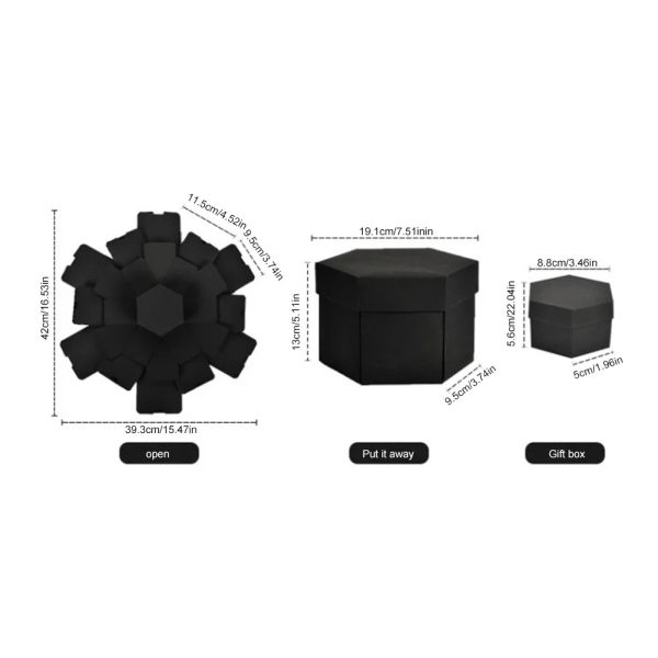 Hexagonal Explosion Gift Box with Photo Album for Valentine Hexagonal Explosion Gift Box with Photo Album for Valentine
