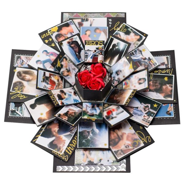 Hexagonal Explosion Gift Box with Photo Album for Valentine Hexagonal Explosion Gift Box with Photo Album for Valentine