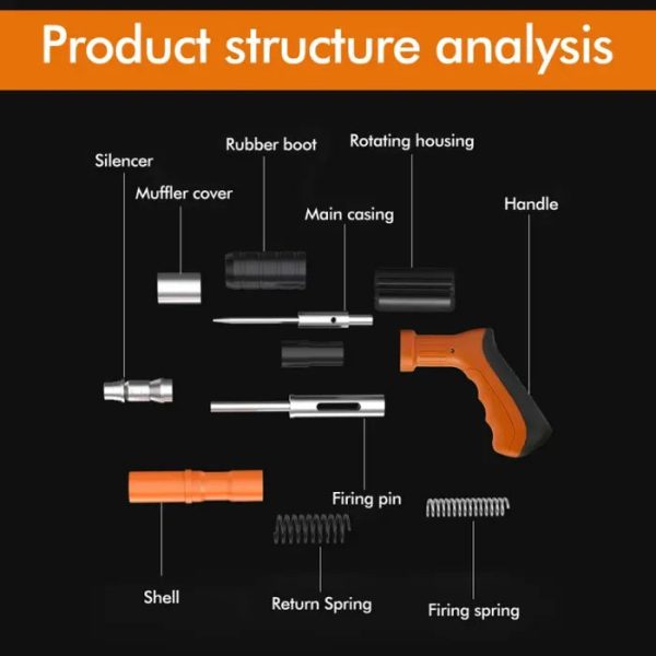 High-Power Concrete &Amp; Steel Nail Gun High-Power Concrete &Amp; Steel Nail Gun