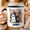 Highland Cow Ghost Fall Personalized Mug, Spooky Season Halloween Gift with Custom Name Highland Cow Ghost Fall Personalized Mug, Spooky Season Halloween Gift with Custom Name