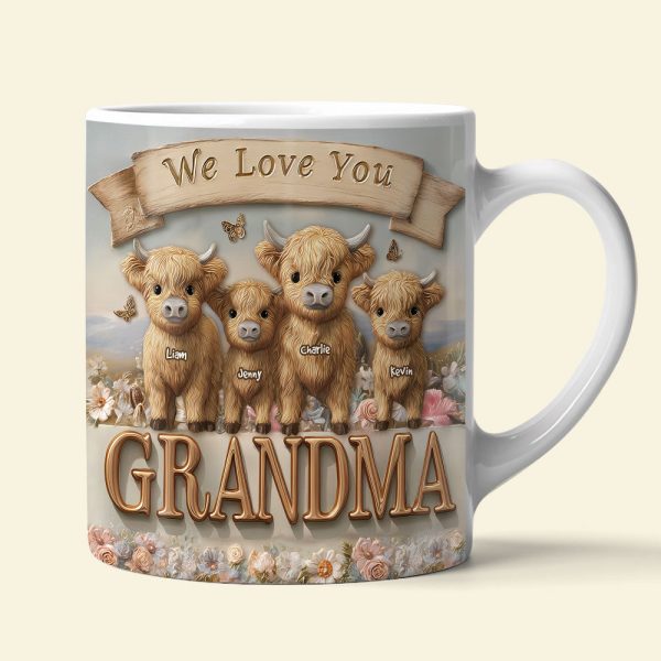 Highland Cow Grandma Mug - Personalized Gifts For Grandma 05tgti140625 Highland Cow Grandma Mug - Personalized Gifts For Grandma 05tgti140625
