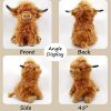 Highland Cow Plush Toy - Soft, Kawaii Stuffed Animal for Kids & Decor