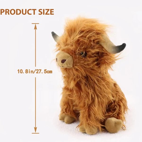 Highland Cow Plush Toy - Soft, Kawaii Stuffed Animal for Kids & Decor