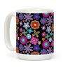 Hippie Pride Flower Pattern Coffee Mug Hippie Pride Flower Pattern Coffee Mug