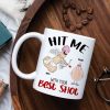 Hit Me With Your Best Shot, Valentine Funny Couple White Mug