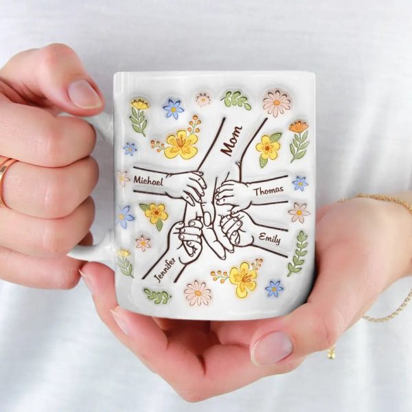 Hold Me Tight, Keep Me Safe - Personalized White Edge-to-Edge Mug - Gift For Mom, Mother's Day | HN02 Hold Me Tight, Keep Me Safe - Personalized White Edge-to-Edge Mug - Gift For Mom, Mother's Day | HN02
