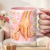 Hold Mom's Hand - Personalized Accent Mug - Gift For Grandma, Mom, Kids, Mother's Day HH01