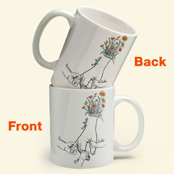 Holding Mom's Hand - Personalized Mug