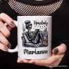 Homebody Reading Skeleton Personalized Mug, Funny Lazy Selfcare Gift with Custom Name Homebody Reading Skeleton Personalized Mug, Funny Lazy Selfcare Gift with Custom Name