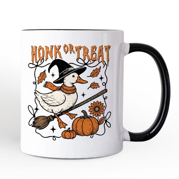 Honk or Treat Goose Personalized Mug, Hilarious Halloween Gift with Custom Name Honk or Treat Goose Personalized Mug, Hilarious Halloween Gift with Custom Name