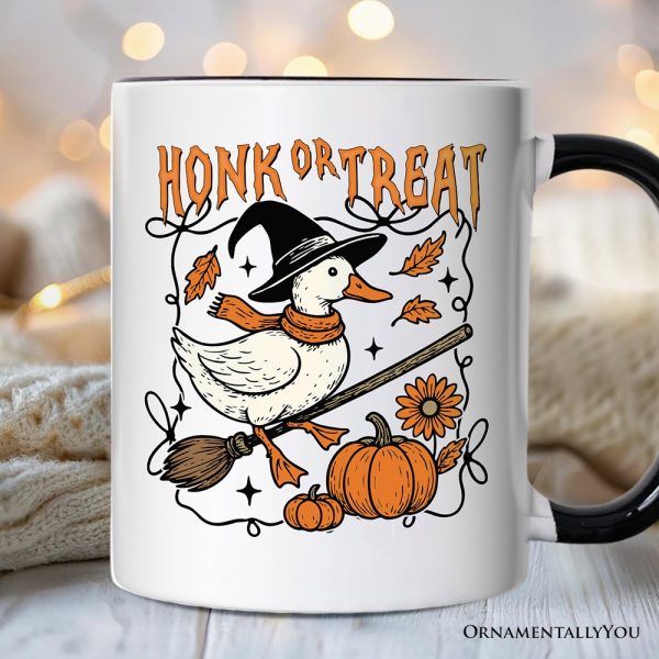 Honk or Treat Goose Personalized Mug, Hilarious Halloween Gift with Custom Name Honk or Treat Goose Personalized Mug, Hilarious Halloween Gift with Custom Name
